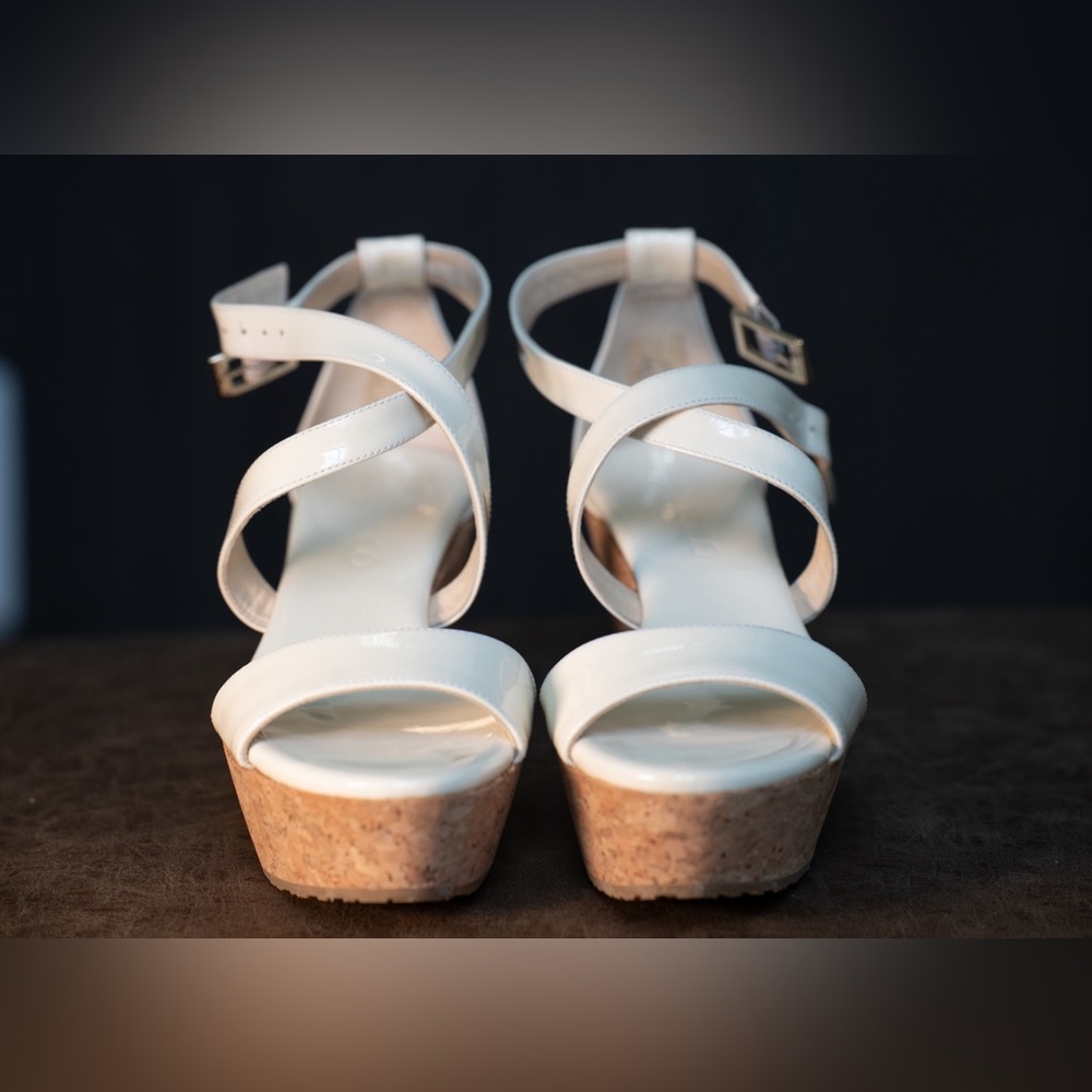 JIMMY CHOO WOMEN'S SHOES MADE IN SPAIN PATIENT LEATHER SIZE 6.5 TAN